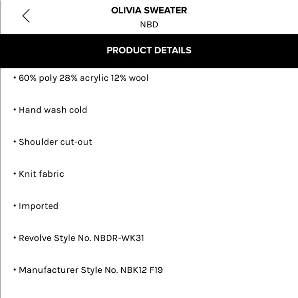 NBD | Tops | Nbd Olivia Cropped Sweater 